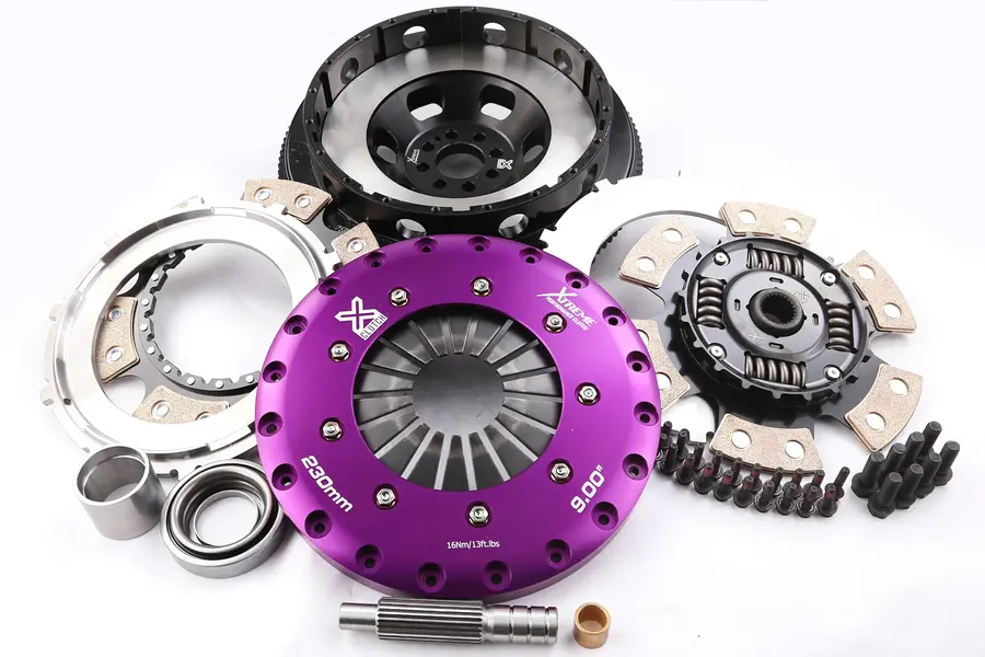 Nissan Z sprung twin-disc ceramic clutch upgrade KNI23561-2B with ceramic friction discs for dedicated motorsport applications, 1000 Nm torque capacity